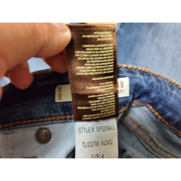 KUT Fab Ab Toothpick Skinny Jeans Womens Size 4 Regular Blue High Rise Stretch - Picture 11 of 15